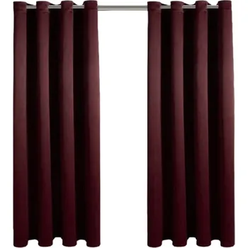 Závěs Panelové zatemňovací závěsy Stínící závěs se zavěšením na kroužky Moderní závěsy s mírou zatemnění až 90% Větruvzdorné závěsy s tepelnou izolací 100 x 130 cm červená