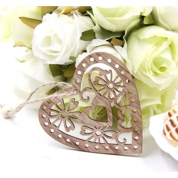 Vánoční dekorace Dřevěné vánoční ozdoby 3 ks 26