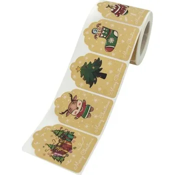 Dárková visačka Štítky na vánoční dárky 50 ks