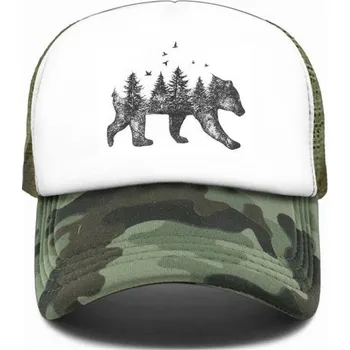 Kšiltovka Kšiltovka s medvědem maskáčová