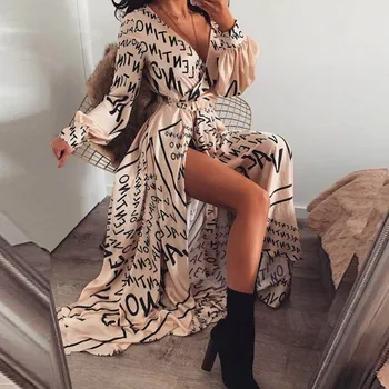 Dámské šaty Zavinovací šaty s potiskem L