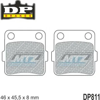 Destičky brzdové DP811-SDP DP Brakes - směs SDP Sport HH+ DP811-SDP