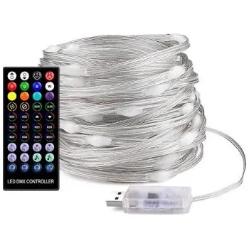 Vánoční dekorace LED řetězová světla s bluetooth 15 m 150 LED