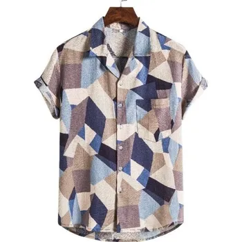 Pánská košile Pánská košile s krátkým rukávem F534 L 3