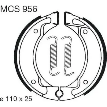 Motodíl Brzdové čelisti LUCAS MCS 956 YAMAHA XT 225 1992-2007