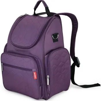 Přebalovací taška Přebalovací batoh s doplňky fialová