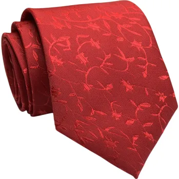 Kravata Červená pánská kravata 146 x 8 cm Elegantní kravata pro společenské i formální nošení Business kravata Pánská móda Stylový doplněk ke košili a obleku