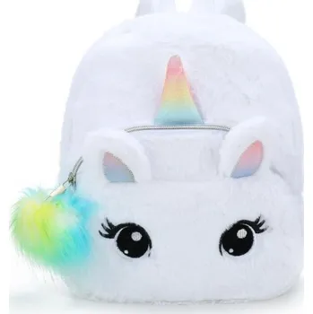 Dětský batoh Dívčí batoh jednorožec E1217 bílá