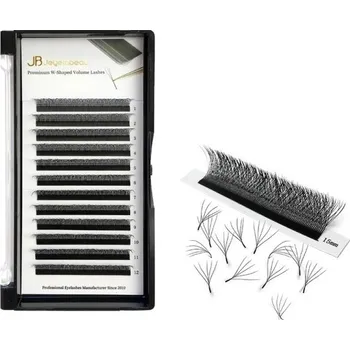 Umělé řasy Sada umělých objemových řas D 0,07 mm Sada jednotlivých vějířovitých umělých řas Falešné 5D nalepovací řasy 13 mm