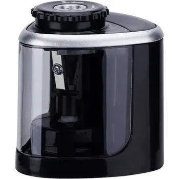 Ořezávátko Přenosné elektrické ořezávátko na tužky Automatické ořezávátko pro děti i dospělé na 2 AA baterie Elektrické i manuální ořezávátko s automatickým ostřením 6 x 6 x 7,2 cm