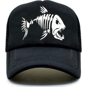 Kšiltovka Pánská trucker kšiltovka s rybou T163 1