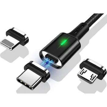 Datový kabel Magnetický datový USB kabel K458 černá 1 m