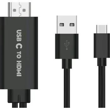 Video kabel USB kabel pro zrcadlení obrazovky HDMI / USB-C