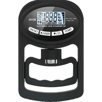 Digitální posilovač prstů a zápěstí až 120 kg Ruční dynamometr s LCD displejem Posilovací pomůcka
