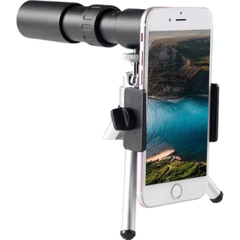 Dalekohled Přenosný dalekohled s dlouhým dosahem se stojánkem a držákem na mobil Profesionální HD dalekohled Monokulární dalekohled s nočním viděním 10-300x25 mm