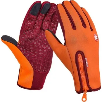 Cyklistické rukavice Cyklistické rukavice J385 oranžová XL