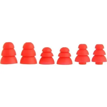 Příslušenství pro sluchátka Triple špunty na sluchátka 6 ks A3047 červená