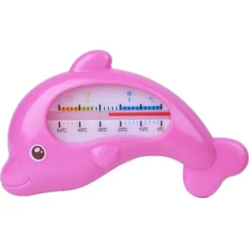 teploměr do vody pro miminko Dětský vodní teploměr ve tvaru rybky J1257 růžová