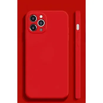 Pouzdro na mobilní telefon Silikonový ochranný kryt pro iPhone 15 Plus červená