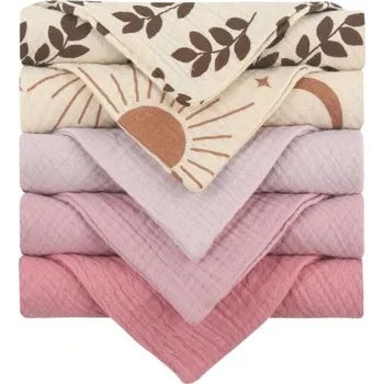 Dětské mycí žínky Bavlněné dětské ručníky na obličej Sada žínek 5 ks 23 x 23 cm 14