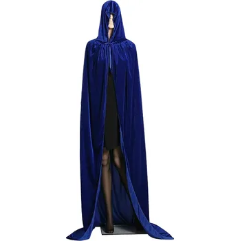 Karnevalová maska Kostým plášť s kapucí modrá