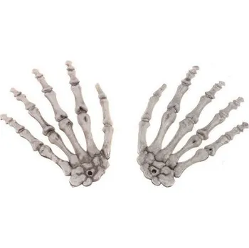 Karnevalový doplněk Dekorace kostra ruky 12 x 9 cm