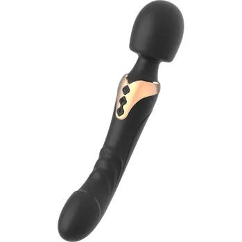 Vibrátor Oboustranná vibrační hlavice Oboustranný vibrátor na dvojitou stimulaci&nbsp;25,3 x 18 x 4,8 cm 20 vibračních programů černá