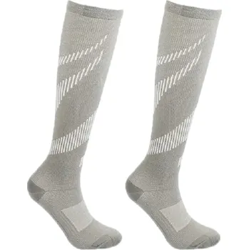 Pánské ponožky Kompresní ponožky proti křečovým žilám Bavlněné kompresní podkolenky na sport Proti křečovým žilám V307 šedá 35-41