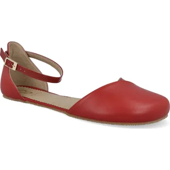 Dámské sandále Barefoot dámské sandály Shapen - Poppy II Cherry N červené Velikost: 37