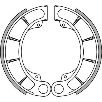 Brzda pro motocykl brzdové obložení (standardní materiál) NEWFREN (2 ks v balení) HONDA FES 125 Pantheon 1998-2002