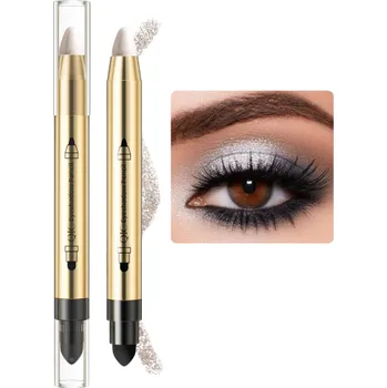 Oční stíny Třpytivý krémový stín Krémový stín v tyčince s aplikátorem Ultra pigmentovaná tužka na oči Voděodolná V249 bílá