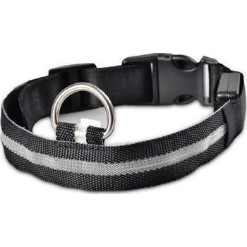 Obojek pro psa Svítící LED obojek pro psy černá M