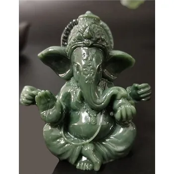 Soška Ganesha 4,5 cm zelená