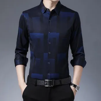 Pánská košile Pánská košile F523 tmavě modrá M