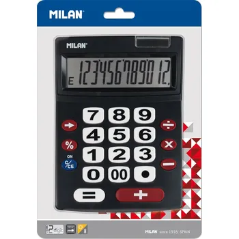 Kalkulačka Kalkulačka MILAN stolní 12-místní 151712 černá