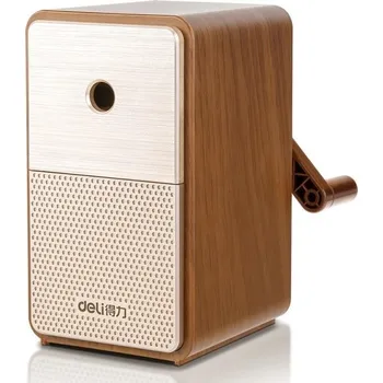 Ořezávátko Elegantní ořezávátko na tužky Ruční ořezávátko na kliku Klikové ořezáváko na tužky Nastavitelné ořezávátko Stolní ořezávátko s 5 nastavitelnými stupni 10,4 x 6,1 x 10,9 cm hnědá