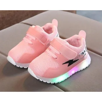 Dívčí obuv Dětské svítící tenisky A362 růžová 23