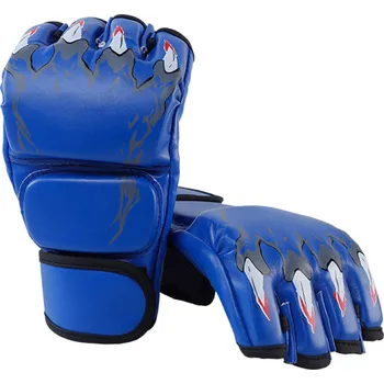 Bezprsté rukavice na MMA s drápy Boxerské rukavice pytlovky Vhodné pro muže i ženy 24 x 13 x 5 cm modrá