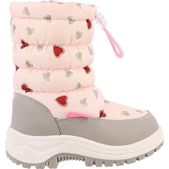 Dívčí zimní obuv Dívčí zimní boty se srdíčky růžová 24,5