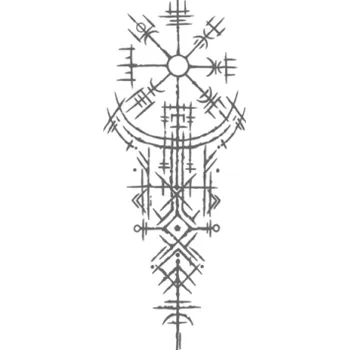 Tetování Dočasné vodotěsné tetování 18 x 8 cm Starověké symboly Historické motivy Nalepovací tetování Výdrž až 15 dní Mystická tělová ozdoba