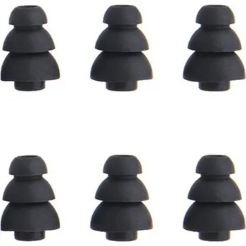 Příslušenství pro sluchátka Triple špunty na sluchátka 6 ks C1196 černá S