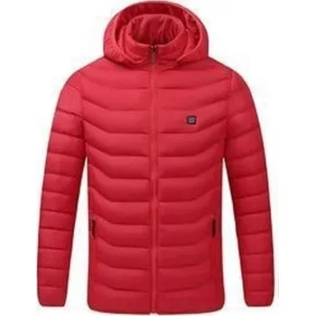 Pánská vyhřívaná zimní bunda 11 zónová T1163 červená XS