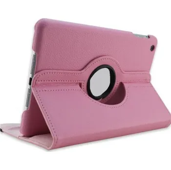 Pouzdro na tablet Kožený obal pro Apple iPad 10,2" (2021/2020/2019) světle růžová