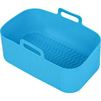 Forma na pečení Silikonová forma do horkovzdušné fritézy 19,5 x 12,5 x 7 cm modrá