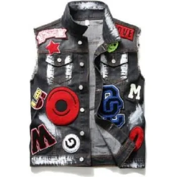 Pánská vesta Pánská punková vesta M 6