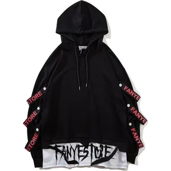 Pánská mikina Pánská hip hop mikina A2525 černá XS