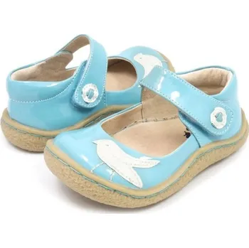 Dívčí sandály Dívčí sandály s ptáčkem světle modrá 29