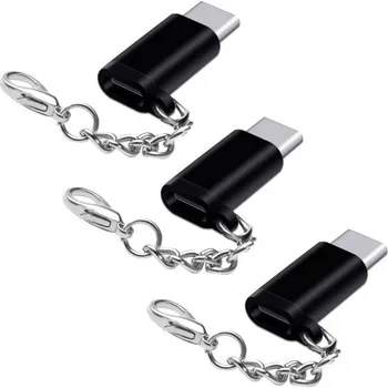 Redukce Redukce Micro USB na USB-C 3 ks K54 černá
