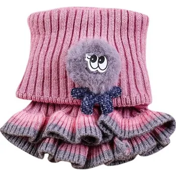 Šála Dětský pletený nákrčník A172 světle fialová