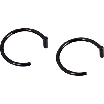 Piercing Falešný piercing do nosu 10 mm 2 ks černá